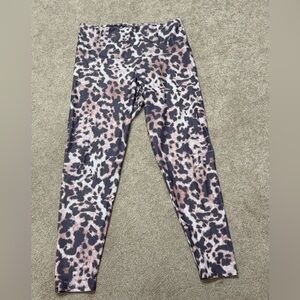 Women’s Pink and Grey Animal Print Leggings
Size Large
